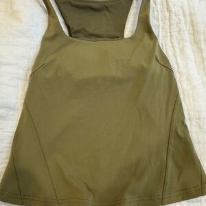 Olive Green Sleeveless Top